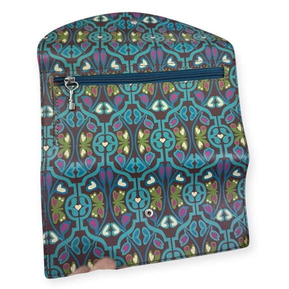 Fossil passport travel wallet. Excellent condition art deco pattern - Picture 3 of 4